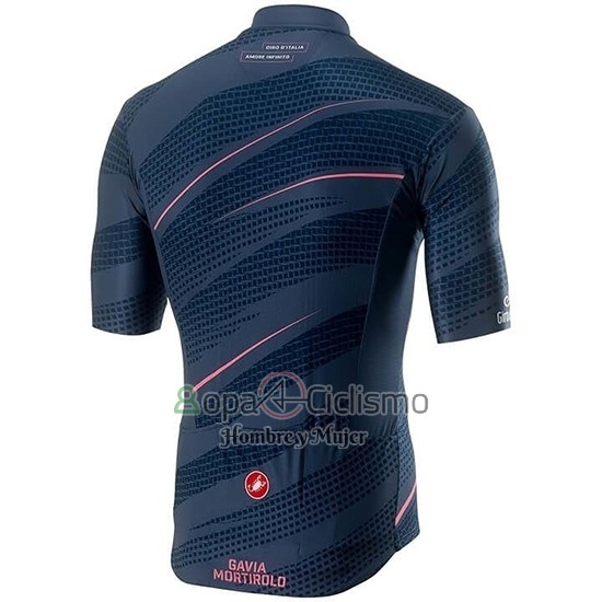 Giro d'Italia Ropa Ciclismo Culotte Corto 2019 Hombre Mangas Cortas APagado Azul